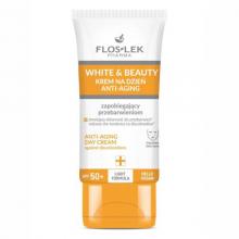 Zdjęcie produktu - FLOS-LEK WHITE&BEAUTY Krem na dzień Anti-Aging SPF50+, 30ml