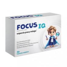 Zdjęcie produktu - FocusIQ, kwasy omega-3 (DHA, EPA) od 6 roku życia, 30 kapsułek  KR&Oacute;TKA DATA 30.09.2026