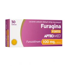 Zdjęcie produktu - Furagina FORTE APTEO MED 100mg, 30 tabletek