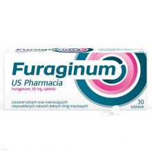 Zdjęcie produktu - FURAGINUM US Pharmacia 50 mg - 30 tabletek  USZKODZONE TEKTUROWE OPAKOWANIE