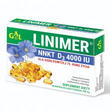 Zdjęcie produktu - Linimer NNKT D3 4000IU, 60 kapsułek	GAL