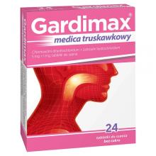 Zdjęcie produktu - Gardimax Medica Junior truskawkowy, 24 tabletki do ssania
