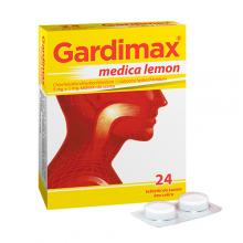 Zdjęcie produktu - Gardimax medica lemon, 24 tabletki do ssania