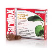 Zdjęcie produktu - GARDLOX Pastylki ziołowe do ssania z witaminą C i aloesem, 16past.