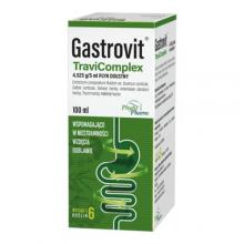 Zdjęcie produktu - Gastrovit TraviComplex Lek ziołowy stosowany przy niestrawności i wzdęciach, 100ml USZKODZONE OPAKOWANIE
