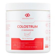 Zdjęcie produktu - GENACTIV Colostrum z bananem - wspomaga odporność i zdrowie całego organizmu, 200g