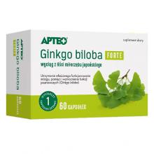 Zdjęcie produktu - Apteo Ginkgo biloba Forte, 60 kaps.