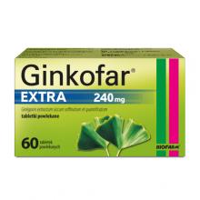 Zdjęcie produktu - Ginkofar Extra 240mg - 60 tabletek