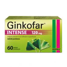 Zdjęcie produktu - Ginkofar Intense 120mg - 60 tabletek