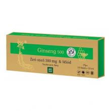Zdjęcie produktu - GINSENG 500 Żeńszeń & Mi&oacute;d płynny 10 fiolek x 10 ml USZKODZONE TEKTUROWE OPAKOWANIE