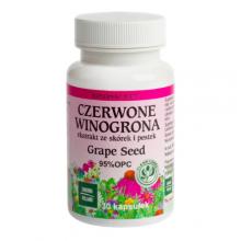 Zdjęcie produktu - GINSENG Czerwone Winogrona Grape Seed, 30 kaps.
