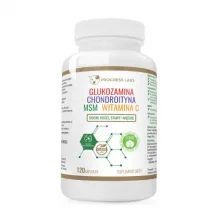 Zdjęcie produktu - Progress Labs Glukozamina Chondroityna Siarka MSM witamina C, 120 kaps.