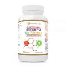Zdjęcie produktu - Progress Labs Glukozamina, Chondroityna, MSM, Witamina C, 120 kaps.