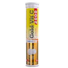 Zdjęcie produktu - Olimp GOLD-VIT C 2000 pomarańcza, 20 tabl. musujących