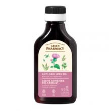 Zdjęcie produktu - Green Pharmacy Olej łopianowy i Skrzyp polny Olejek do sk&oacute;ry głowy przeciw wypadaniu włos&oacute;w, 100 ml