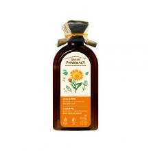 Zdjęcie produktu - Green Pharmacy Szampon do włos&oacute;w przetłuszczających się nagietek i olej rozmarynowy, 350 ml