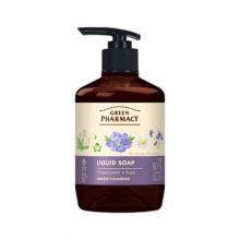Zdjęcie produktu - GREEN PHARMACY Chamomile & Flax Liquid Soap Mydło w płynie z lnem i rumiankiem, 460ml