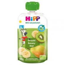 Zdjęcie produktu - HiPP BIO Mus owocowy gruszki banany kiwi po 6. miesiącu, 100 g