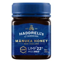 Zdjęcie produktu - Haddrell's UMF22+MGO968+ Mi&oacute;d Manuka, 250 g