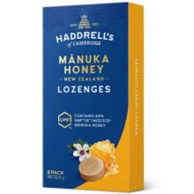 Zdjęcie produktu - Haddrell's MGO570+ Pastylki do ssania z miodem Manuka,  8 szt.