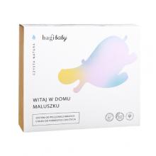 HAGI Baby Zestaw Witaj w domu Maluszku: Żel do ciała i włos&oacute;w 250 ml + Oliwka do ciała 150 ml + Mydło 100 g + Krem pod pieluszkę 50 ml + Krem do buzi i ciała 50 ml