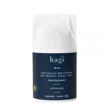 Zdjęcie produktu - HAGI Men Ahoj Kapitanie Naturalny multikrem do twarzy, ciała i rąk dla mężczyzn, 50ml