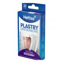 Zdjęcie produktu - Heltiso Plastry opatrunkowe Zestaw rodzinny, 20 szt.