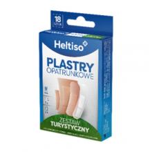 Zdjęcie produktu - Heltiso Plastry opatrunkowe Zestaw turystyczny, 18 szt.