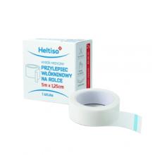Zdjęcie produktu - Heltiso przylepiec wł&oacute;kninowy na rolce 5 m x 1,25 cm biały, 1szt.