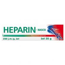 Zdjęcie produktu - Heparin-Hasco 250 j.m./g żel, 35 g