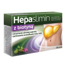 Zdjęcie produktu - HEPASLIMIN z biotyną, 30 tabl.