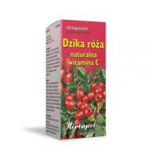 Zdjęcie produktu - Herbapol Dzika r&oacute;ża naturalna witamina C, 30 kaps.