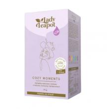 Zdjęcie produktu - BiFix Lady Teapot Cozy Moments Herbatka owocowo-ziołowa z imbirem, kurkumą i kardamonem, 20x2g
