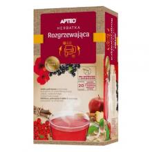 Zdjęcie produktu - Herbatka rozgrzewająca z imbirem APTEO, 20 saszetek  KR&Oacute;TKA DATA 31.07.2026