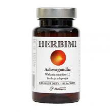 Zdjęcie produktu - Herbimi Ashwagandha, 60 kaps. KR&Oacute;TKA DATA 30.09.2026