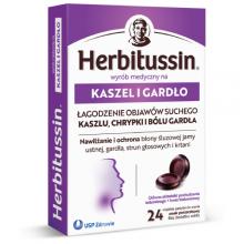 Zdjęcie produktu - Herbitussin Na kaszel i gardło, 24 pastylki do ssania