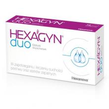 Zdjęcie produktu - HEXAGYN DUO - 10 globulek dopochwowych USZKODZONE OPAKOWANIE TEKTUROWE