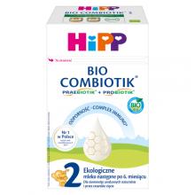 Zdjęcie produktu - HiPP 2 BIO Combiotik Ekologiczne mleko następne dla niemowląt po 6. miesiącu, 550g