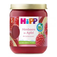 Zdjęcie produktu - HiPP BIO Jabłka z malinami dla niemowląt po 5. miesiącu życia, 160 g