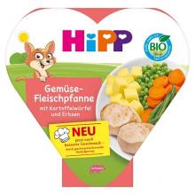 Zdjęcie produktu - HiPP BIO Jarzynki z ziemniakami i delikatnym schabem po 1. roku, 250 gUSZKODZONE OPAKOWANIE
