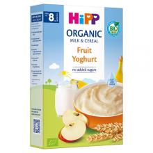 Zdjęcie produktu - HiPP BIO Kaszka mleczno zbożowa owoce-jogurt dla niemowląt od 8. miesiąca, 250 g