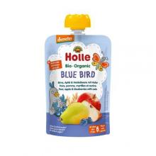 Zdjęcie produktu - HOLLE Bio Organic Mus owocowy gruszka, jabłko i jagoda z owsem, 100g KR&Oacute;TKA DATA 25.09.2026