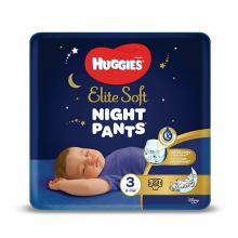 HUGGIES Elite Soft Night Pants 3 Majtki nocne 6-11kg, 23 sztuki