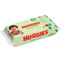 HUGGIES Natural Care Chusteczki nawilżane - 56szt.