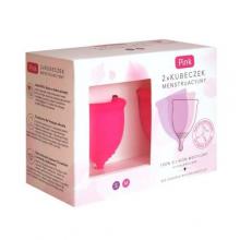 Zdjęcie produktu - HYDREX Pink Kubeczek Menstruacyjny rozmiar S+M, 2szt. KR&Oacute;TKA DATA 06.10.2026
