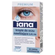 Zdjęcie produktu - Iana Premium nawilżające krople do oczu, 10 ml
