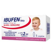 Zdjęcie produktu - IBUFEN Baby 125mg czopki, 5 sztuk