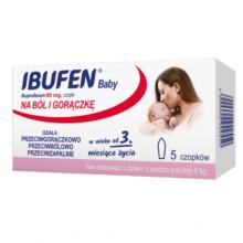 Zdjęcie produktu - IBUFEN Baby 60mg czopki, 5 sztuk