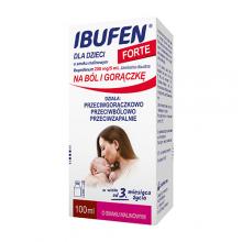 Zdjęcie produktu - IBUFEN dla dzieci FORTE o smaku malinowym, 100ml