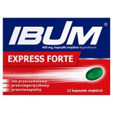 Zdjęcie produktu - Ibum Express Forte 400 mg, 12 kapsułek miękkich
